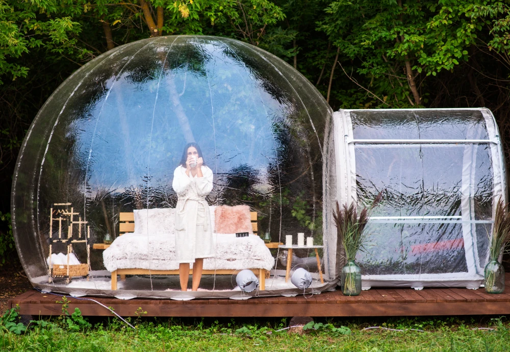 inflatable transparent dome tent